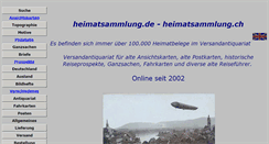 Desktop Screenshot of heimatsammlung.de