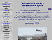 Tablet Screenshot of heimatsammlung.de